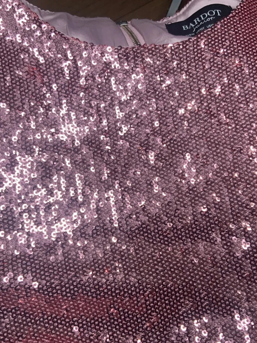Dusky Rose Sequin Dress Size 10